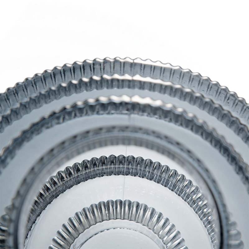 Vase géométrique à plusieurs niveaux, Gris