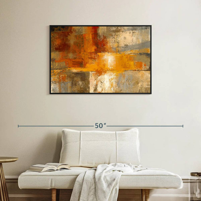 Avery Silver and Amber, 25" H x 37" W