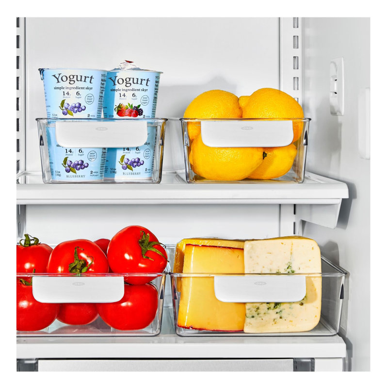OXO Good Grips 4-Piece Refrigerator Storage Bin Starter Set