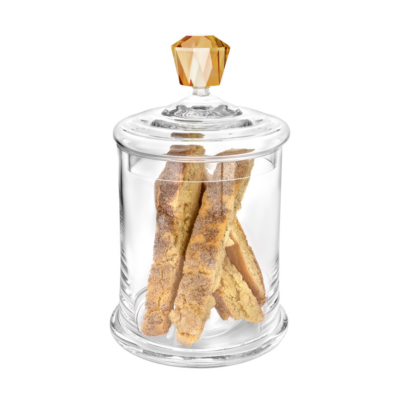 Pot moyen avec poignée ambre en diamant - 9,8 po, Ambre