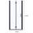 34 To 35-3/8 In. W X 72 In. H Bi-Fold Semi-Frameless Shower Doors With Clear Glass