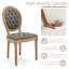 Ensemble de table de salle à manger ronde 31,5 "et 2 chaises à dossier rond-622080972-622080975
