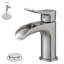 Robinet pour salle de bain à poignée simple avec drain-92889804