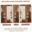 Wall Mounted Full Length Mirror, Full Body Mirror With Shelf, Full Body Mirror With Hook Wall Mounted Mirror With Multifunctional Design Panel-114236570