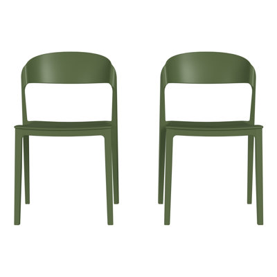 Ensemble de 2 chaises de patio empilables