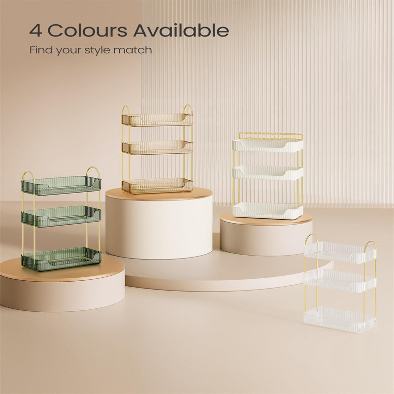 Betsabeth Plastic Makeup Organiser, Clear
