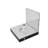 Large 3 1/4" (8cm) Polished Faceted Glass Diamond on LED Lighted Mirror Riser Display Platform