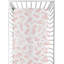 Drap-housse pour lit de bébé Botanical Blush Pink par Sweet Jojo Designs