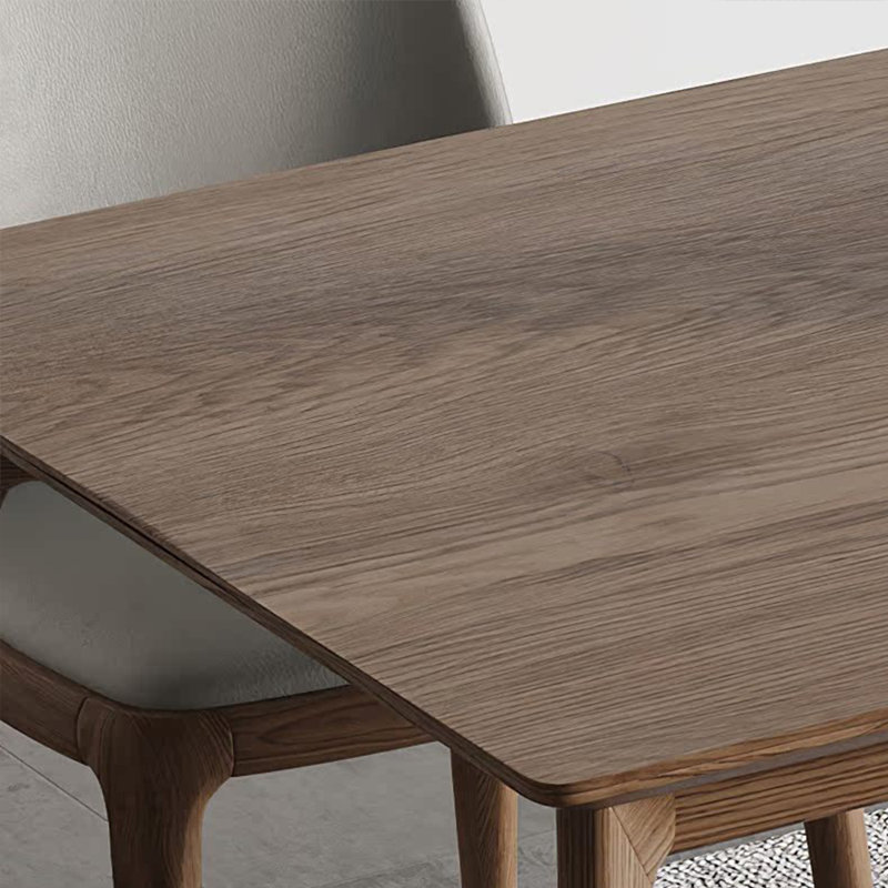 Ensemble de table et chaises de salle à manger moderne en bois massif, H 29,52 po x L 78,74 po x l 35,43 po