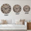 Horloge murale thème plage, horloge décorative à motif de sable - lignes courbes dans le sable-486557651