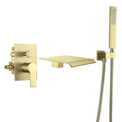 1 Handle Wall Waterfall Faucet with Diverter
