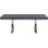 Woolum 43.25 " Rectangular with Stainless Steel Base Dining Table
