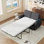 Causeuse-lit polyvalente escamotable avec matelas mémoire et ports USB, idéale pour accueillir des invités et se détendre dans des espaces de vie-1272800952