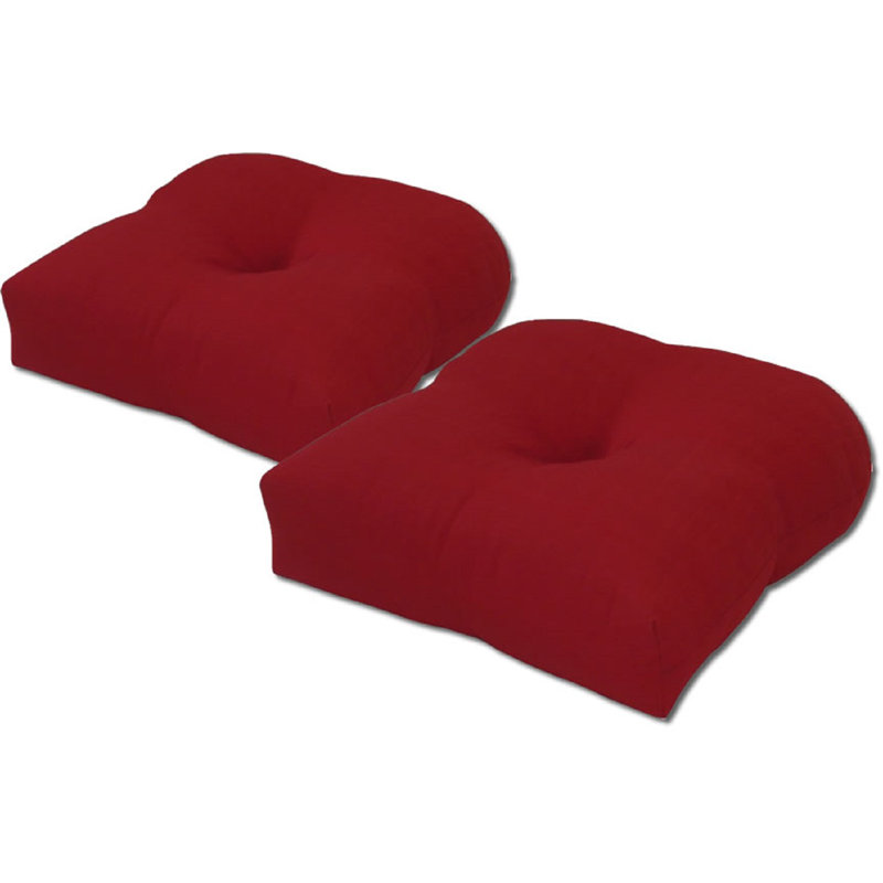 Coussin d'extérieur simple, Rouge pimenté