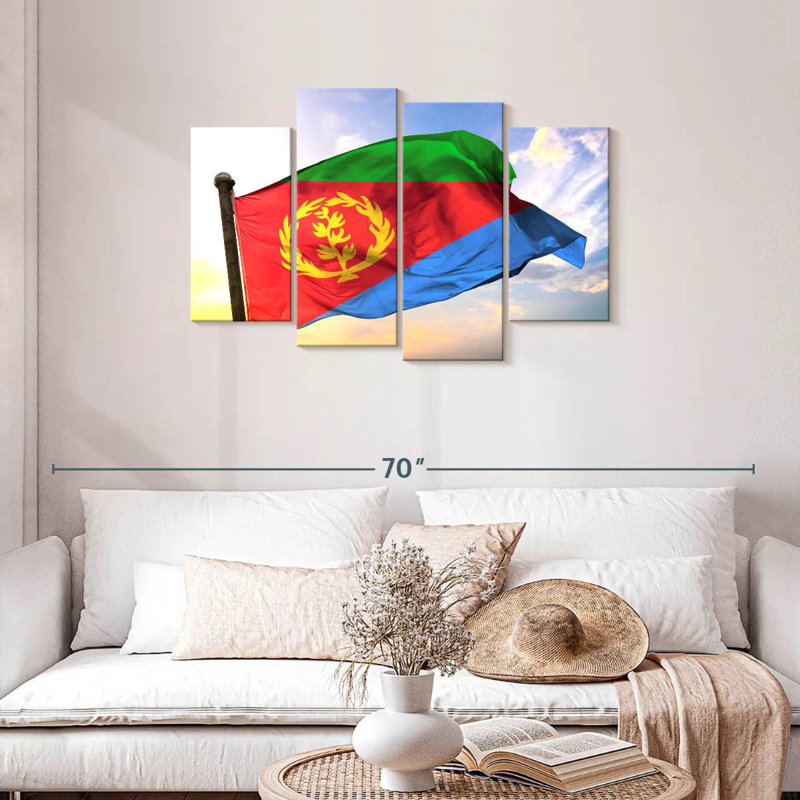 Borges Eritrea Flag, 27" H x 43" W