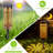 Solar Powered Integrated LED Iron Pathway Light Pack
