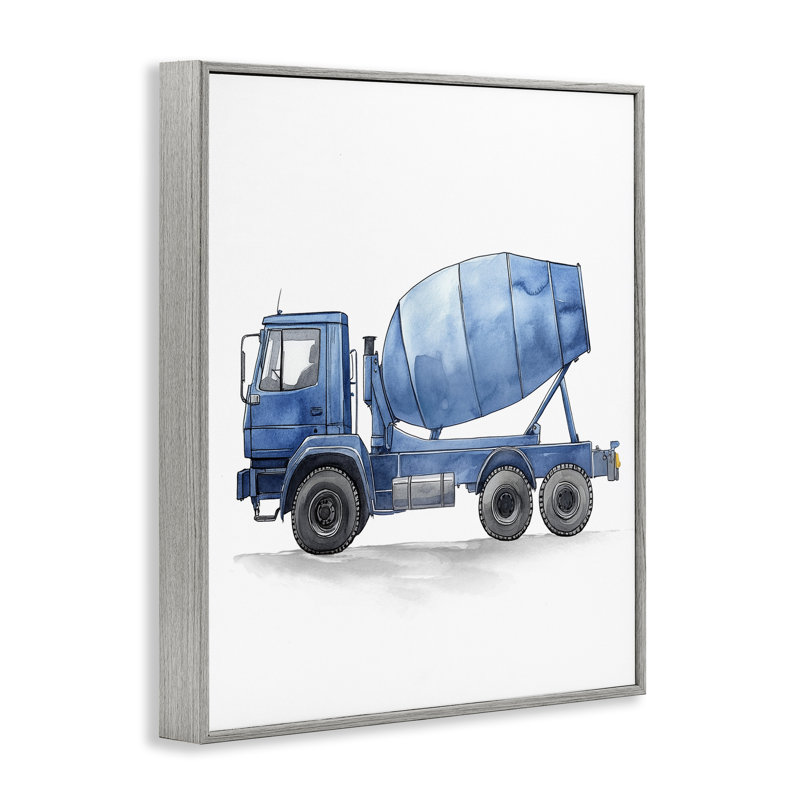 Giclée encadrée en ciment, H 14 po x l 11 po, Estampe numérique Farmhouse