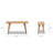 Hawley 35.5" Solid Red Oak Wood Bench-792776066-792776067