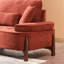 Canapé de 103 po à assise profonde confortable avec coussin, convenant à une chambre à coucher, un salon, un appartement, un bureau ou un dortoir-129444819