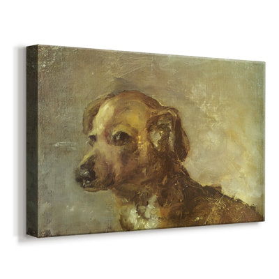 Tête de chien (Tête de chien) -Pablo Picasso-Toile tendue avec châssis-c. 1895