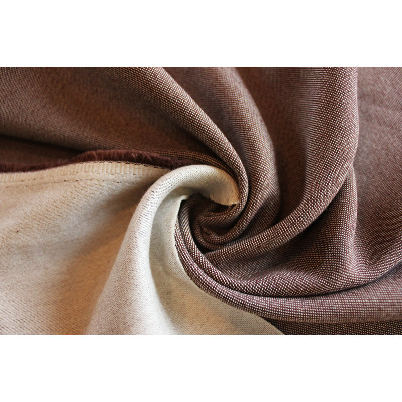 Uni Collection 100% Cotton Room Darkening Curtain Single Panel, Dark brown, 142cm Width x 385cm Drop