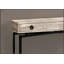 Table d'appoint étroite avec tiroir de rangement, plateau en stratifié beige et base en métal noir durable pour le vestibule ou le salon-1294276895