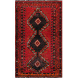 Hand Woven Cotton and Wool Oriental Area Rug