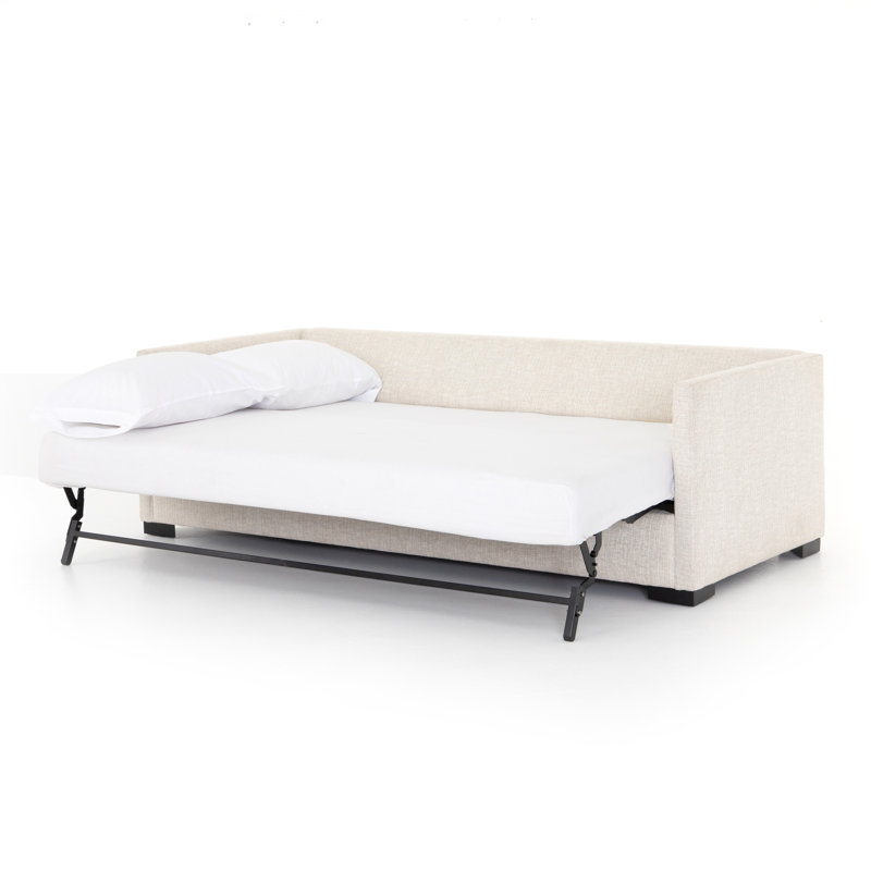 Wickham Sofa Bed, Alameda Snow, 34" H x 86" W x 42" D