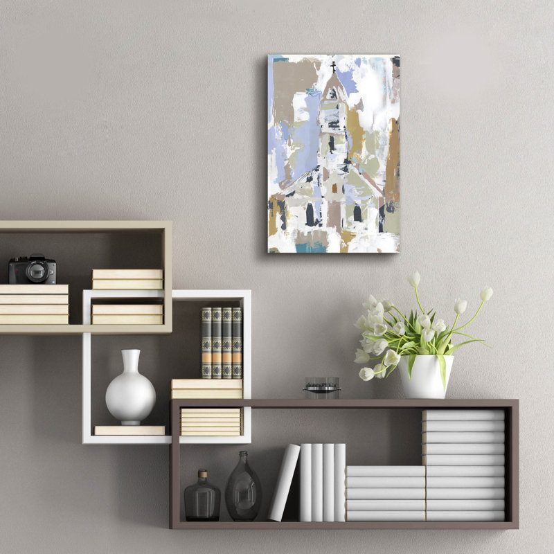  «Sunday Chapel 2» par Annie Warren, art mural en verre acrylique, 16 po x 24 po, H 24 po x l 16 po