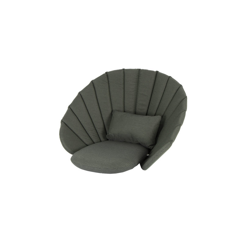 Dark Green Lounge Chair Cushion Set