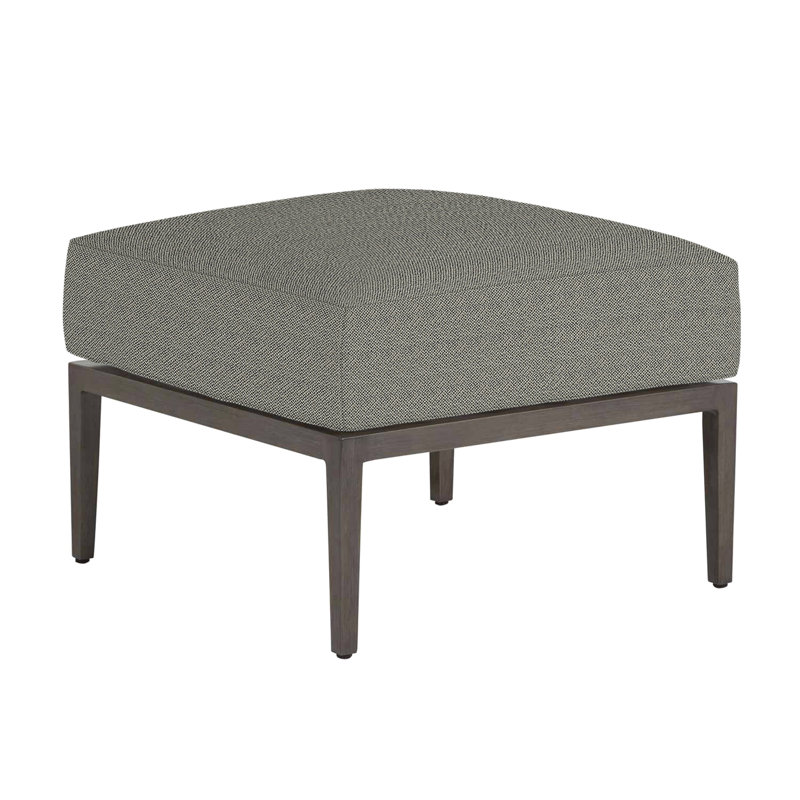 Santa Barbara Ottoman with Cushion, No Welt, Intermix Bark