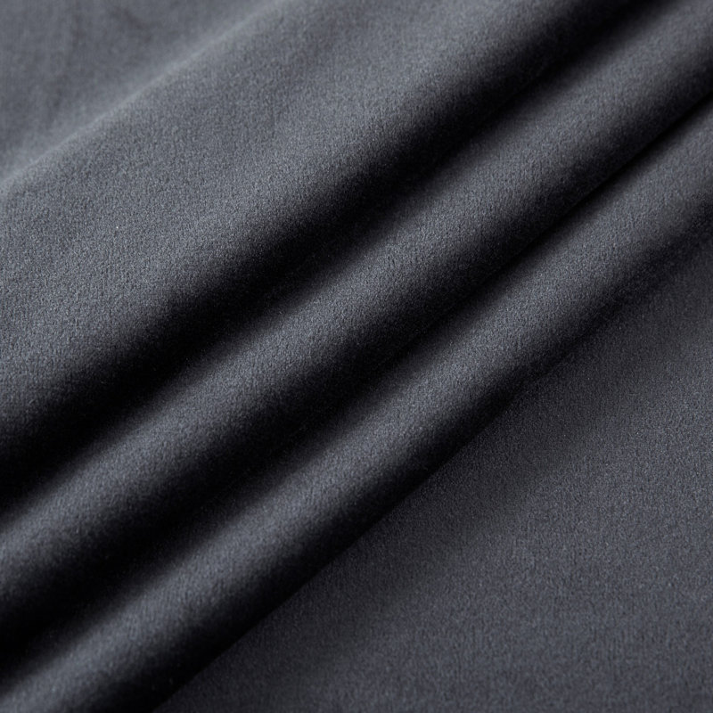 Claverton Crushed Velvet Sheer Eyelet Curtains, Black