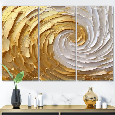 Clairemarie - Abstract Spirals Metal Art Print Set