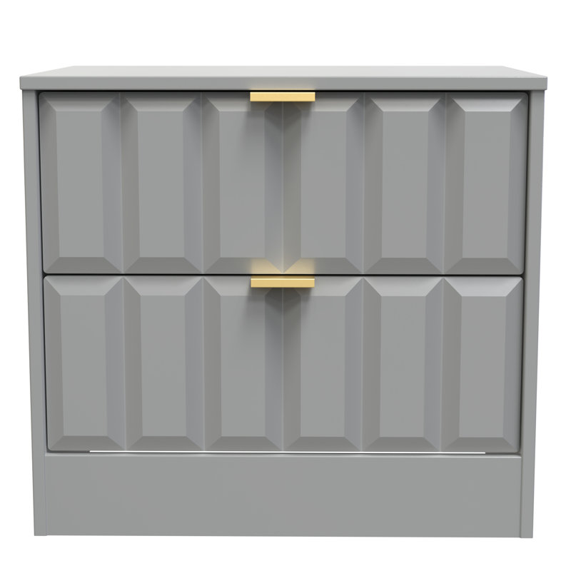 Besian 58cm W Manufactured Wood Bedside Table, Dusk Grey