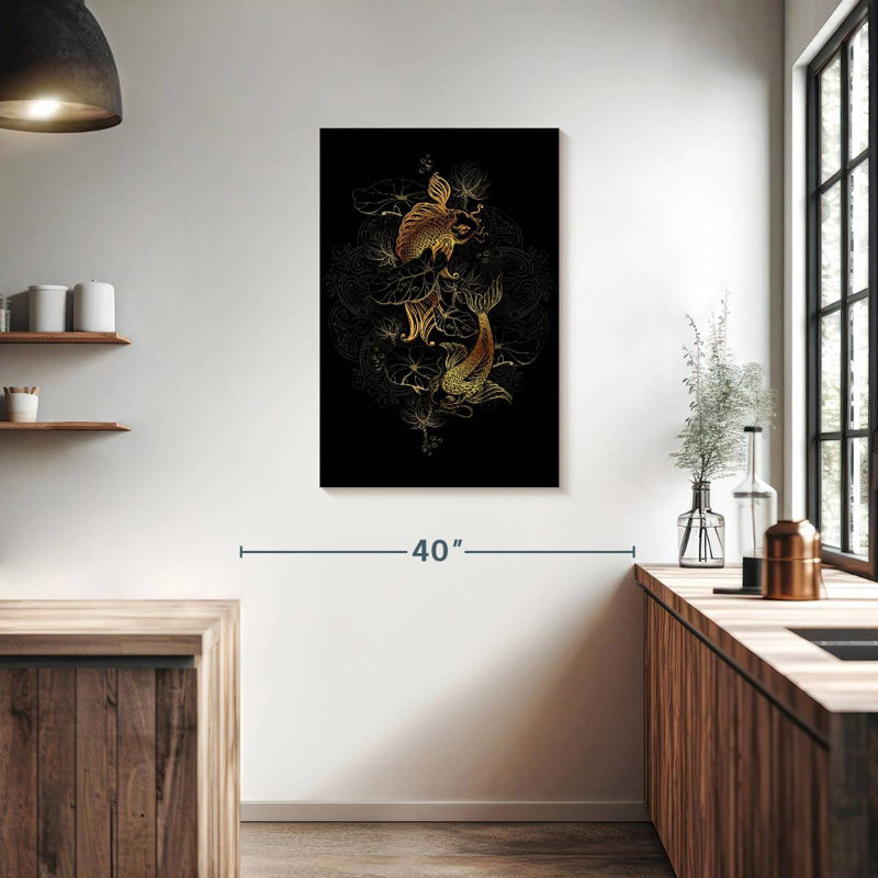 Brampt Golden Koi, 36" H x 24" W