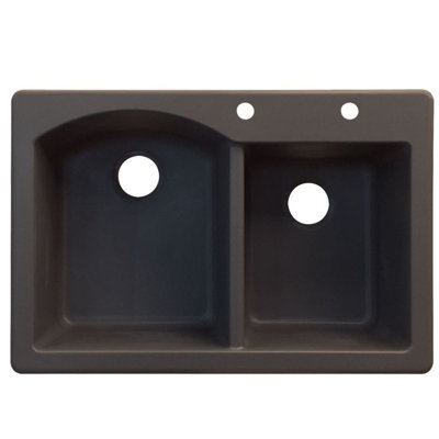 Évier de cuisine à double cuves l 33 po x l 22 po Aversa