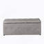 Ensemble de 1 repose-pieds rectangulaire en tissu avec rangement et 2 repose-pieds (beige)