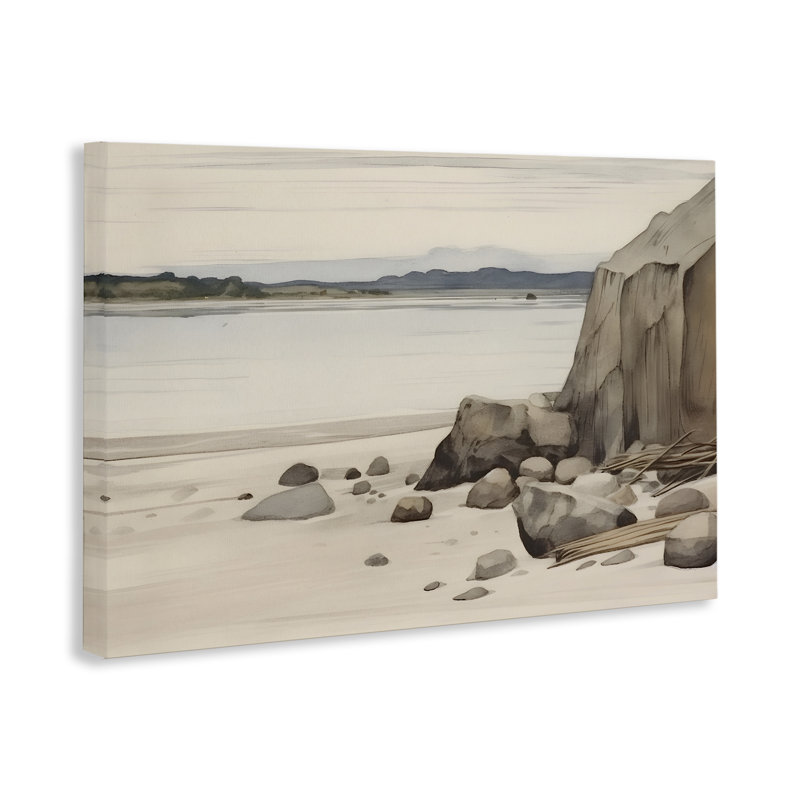 «Beach Cliff View» par Petal Prints Design, H 16 po x l 24 po