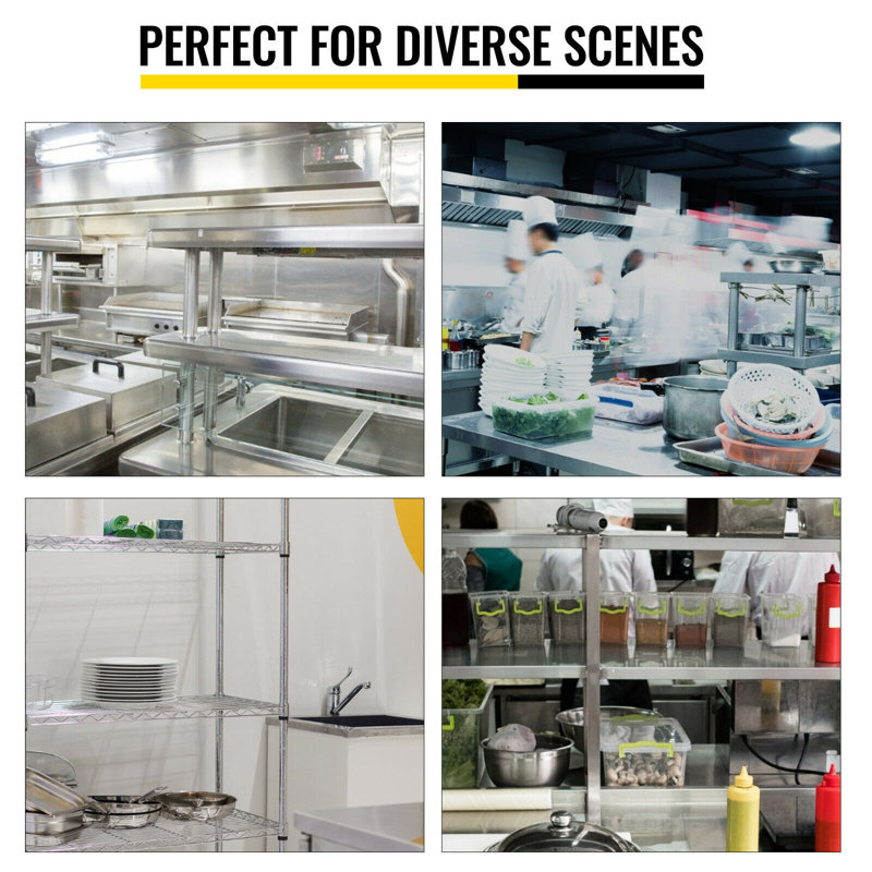 Mariyaah Stainless Steel Add-On Unit, 23.62" H x 48.03" W x 11.81" D