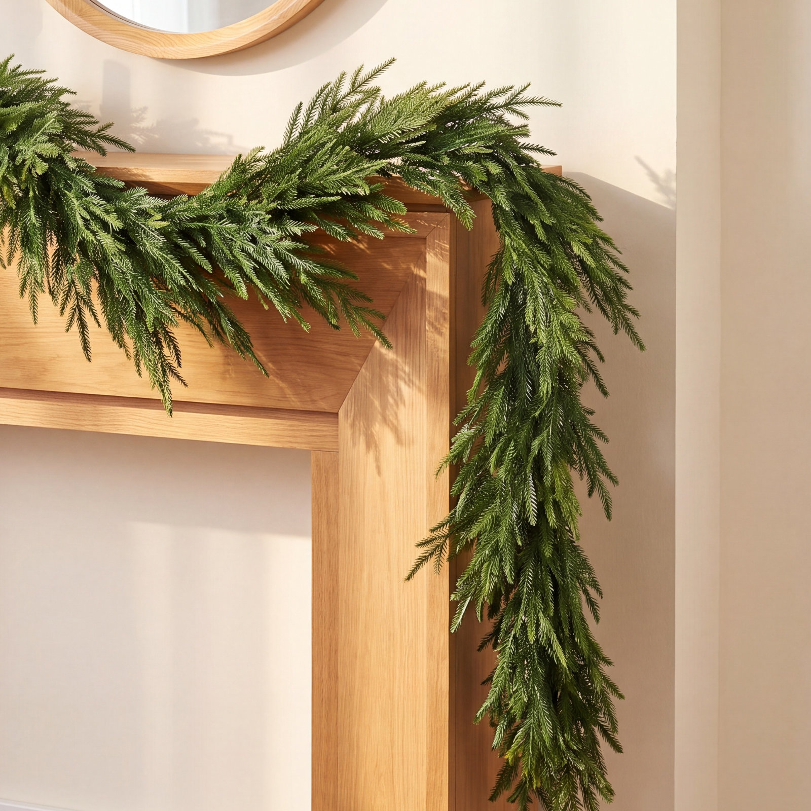 10" Norfolk Pine Christmas Garland