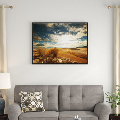 " Prairie Under Heavy Clouds "