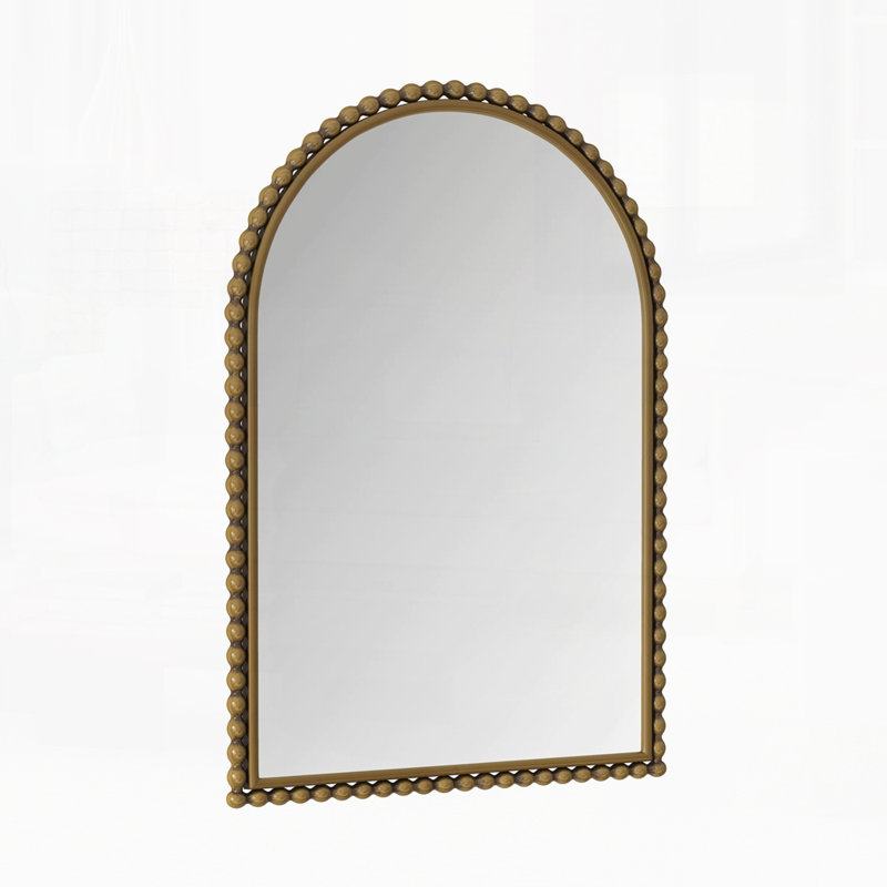 Miroir de salle de bain en fer Iron Arch, Doré