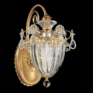 Bagatelle 1 - Light Armed Sconce, Heirloom Gold, Heritage Clear