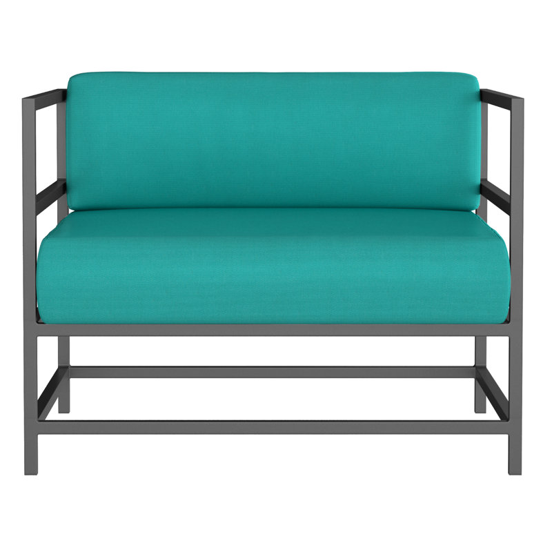Delano Outdoor Lounge Chair, Canvas Aruba Sunbrella® Canvas, Tex Gray