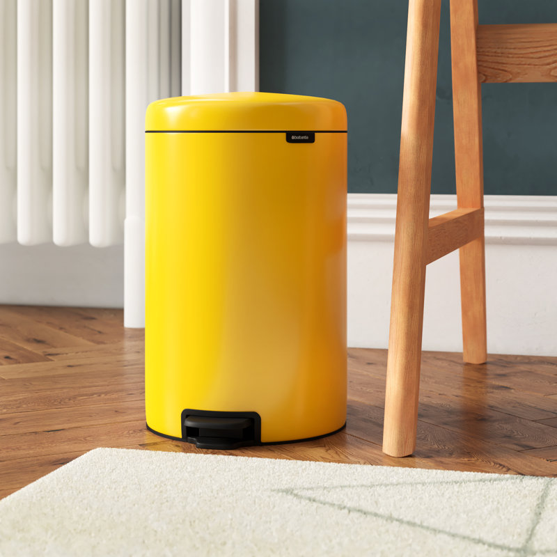 Brabantia NewIcon Soft Closing Pedal Bin, Gold, 30 L