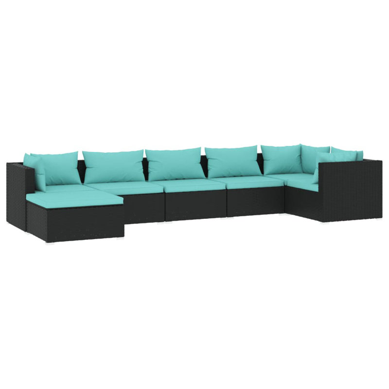 Arl 27.6'' Wide Outdoor, Water blue, Black