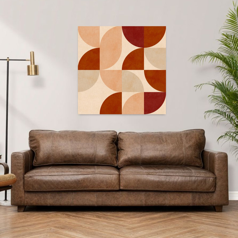 Art contemporain contemporain abstrait géométrique, H 36 po x l 36 po