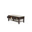 Table basse en bois avec tiroirs et tablette