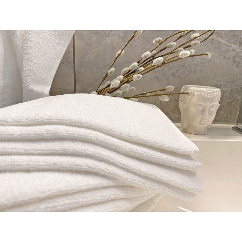 Midweight Fingertip Towel, White
