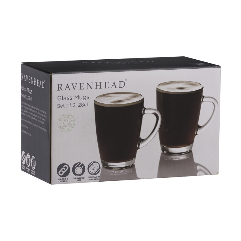 Entertain Glass Coffee Mug